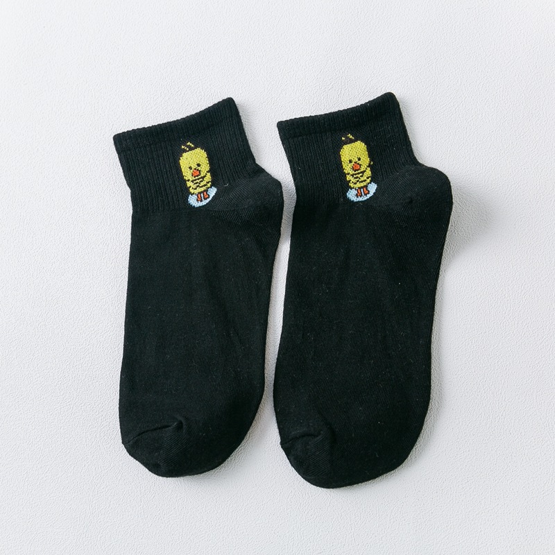 Summer Thin Section Socks Duantong Female Ulzzang Trend College Wind Couple Wild Female Cartoon Socks